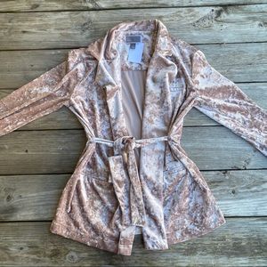 Chelsea 28 Crushed Velvet Cardigan Sweater